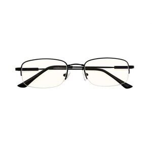 CessBlu Half Rim Metal Blue Light Reading Glasses 1.25 Unisex 115232